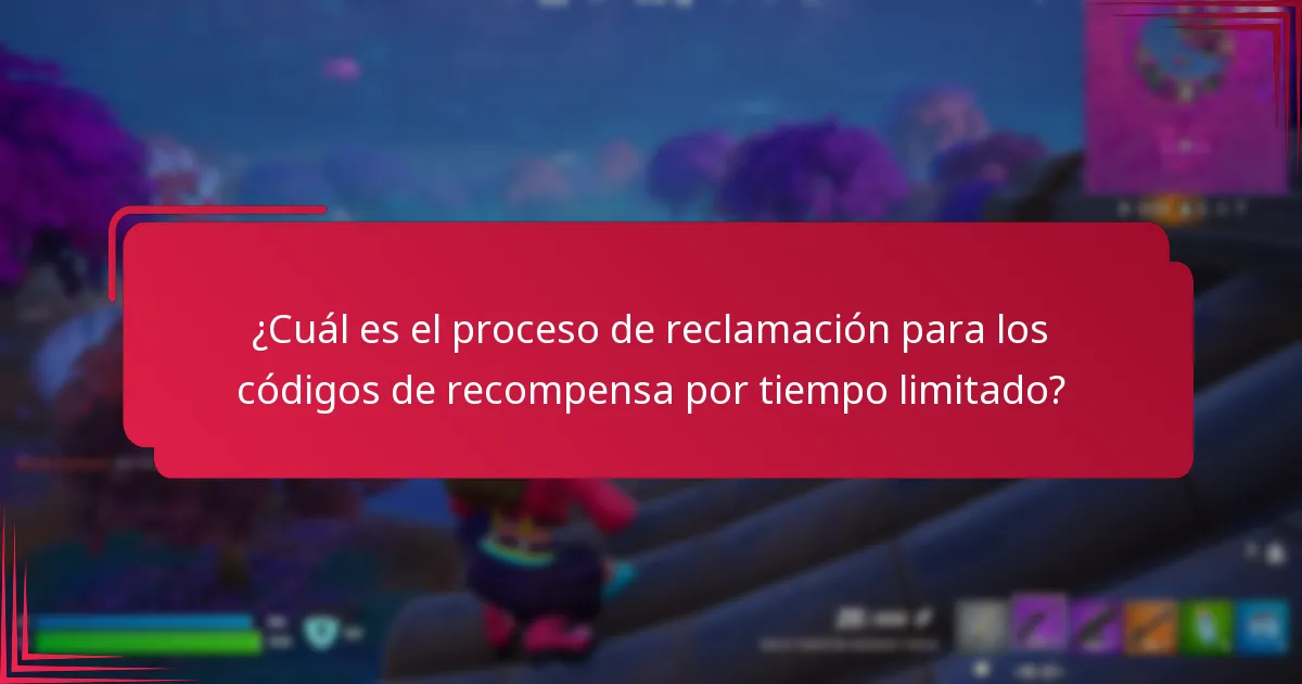 ¿Cuál es el proceso de reclamación para los códigos de recompensa por tiempo limitado?