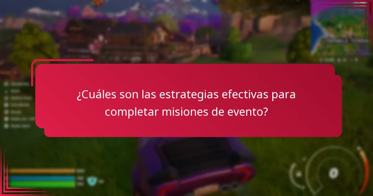 ¿Qué herramientas y recursos ayudan a completar misiones de evento?