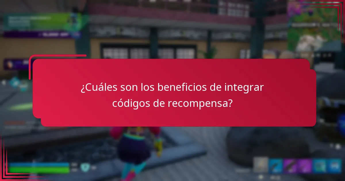 ¿Cómo configuro la integración de códigos de recompensa?